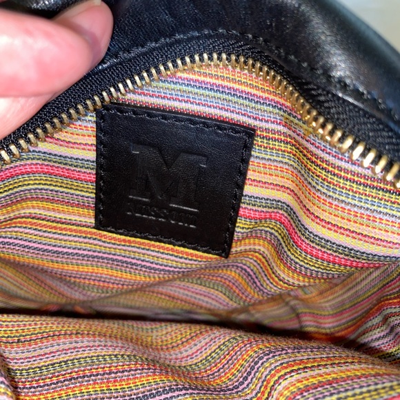 Missoni Black Calf Leather & Tan Suede Quilted Crossbody - Picture 6 of 8